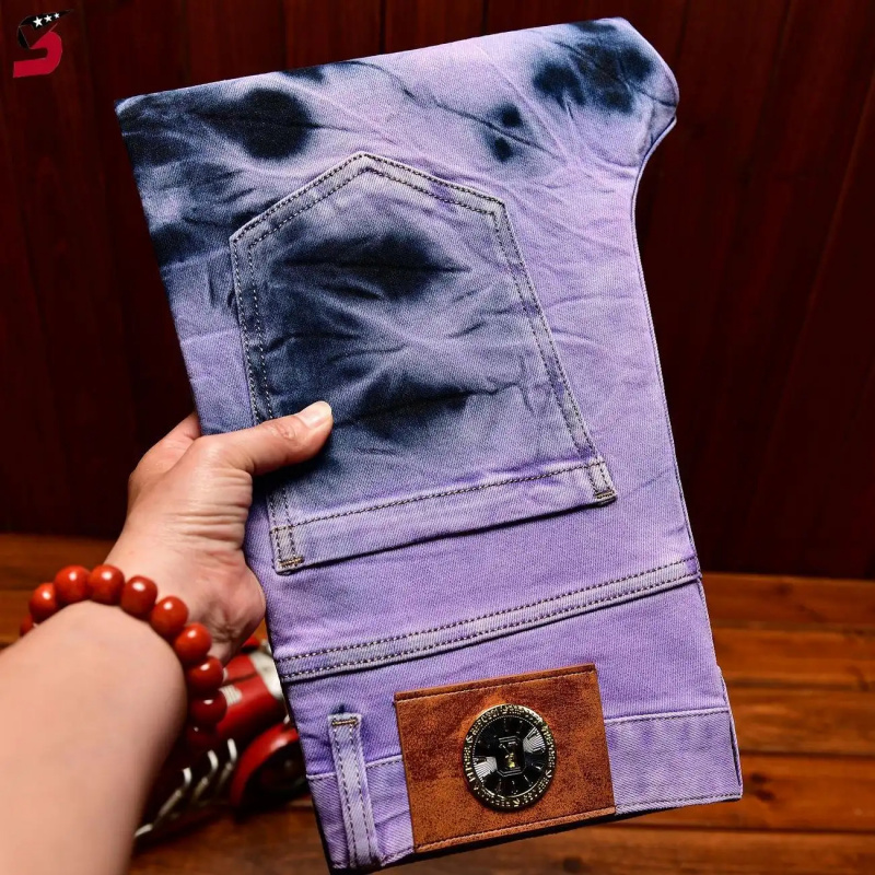 Skinny Tie Men - 2026 Spring Season High Quality Purple
