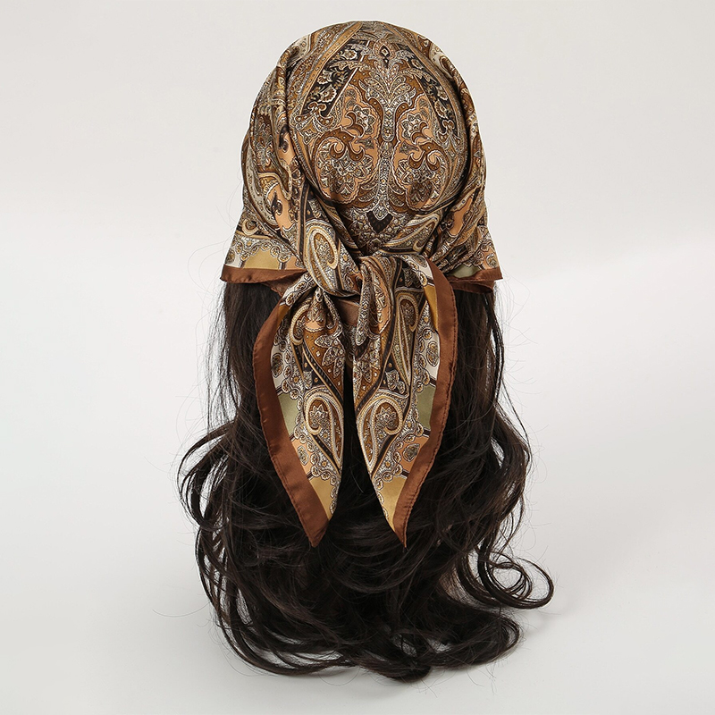 Bohemian Style Print Luxury Br - Head Wrap Turban 评论和价格