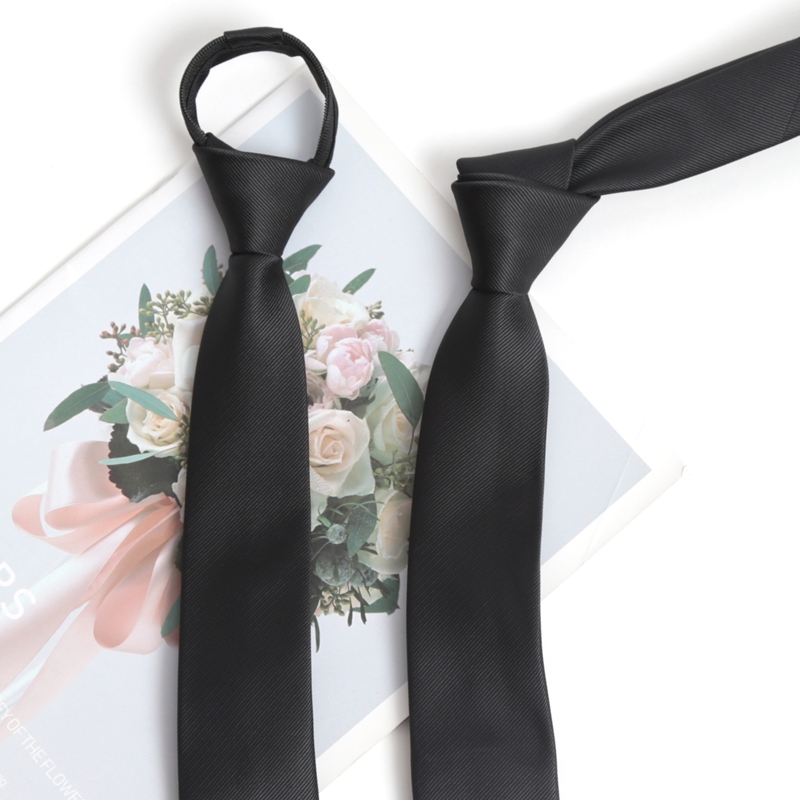 Black Colors Zipper Tie Handma - Skinny Tie Men 评论和价格