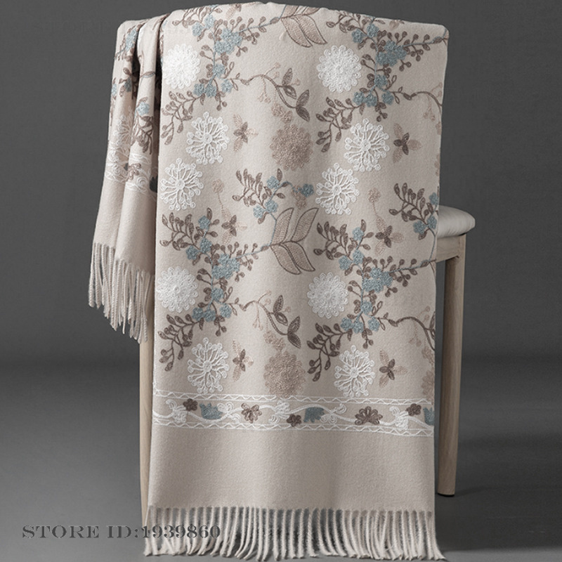 Women's Cashmere Pashmina Scar - Woven Scarf Blanket 评论和价格