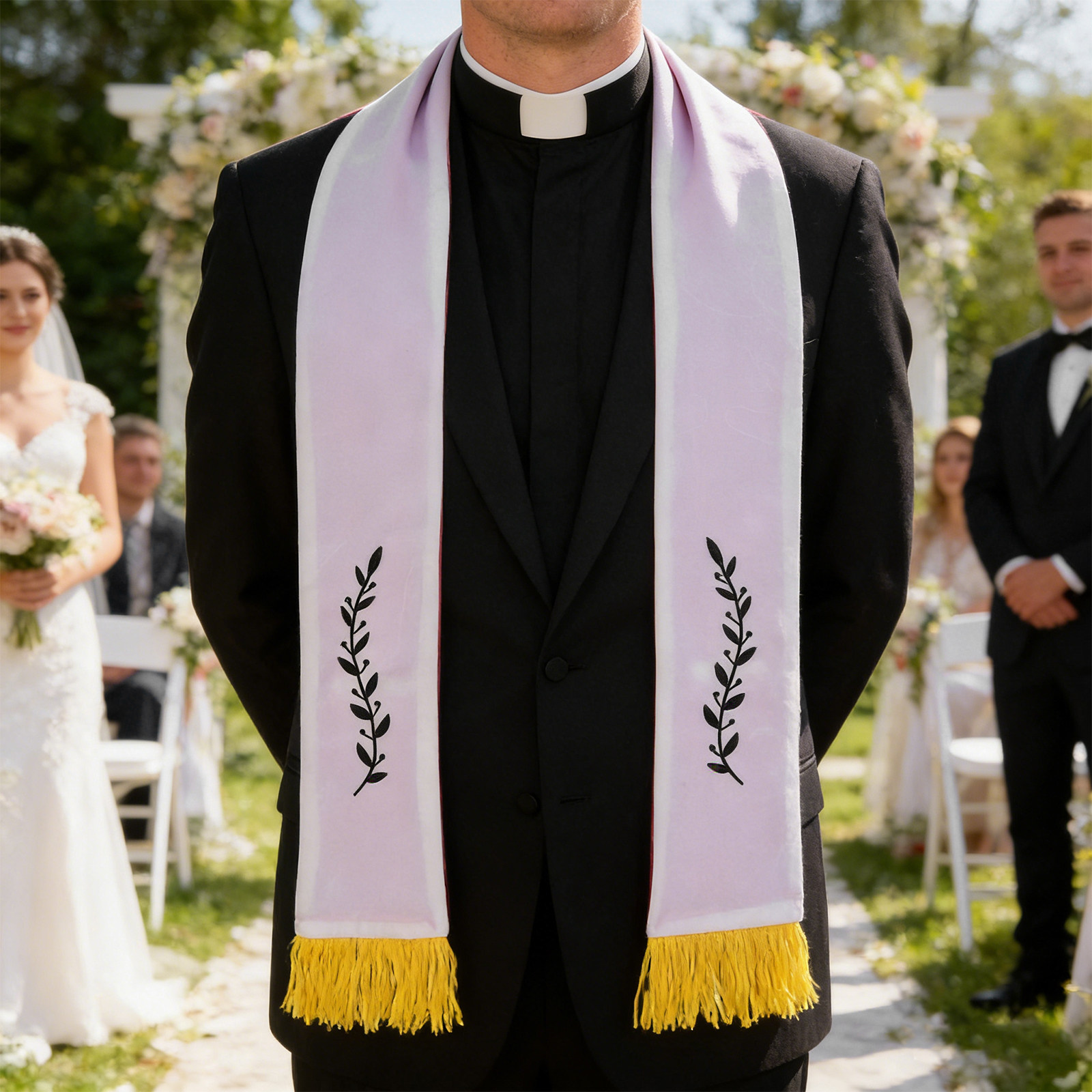 Reversible Clergy Stole Embroi - Stole Wedding Shawl 评论和价格