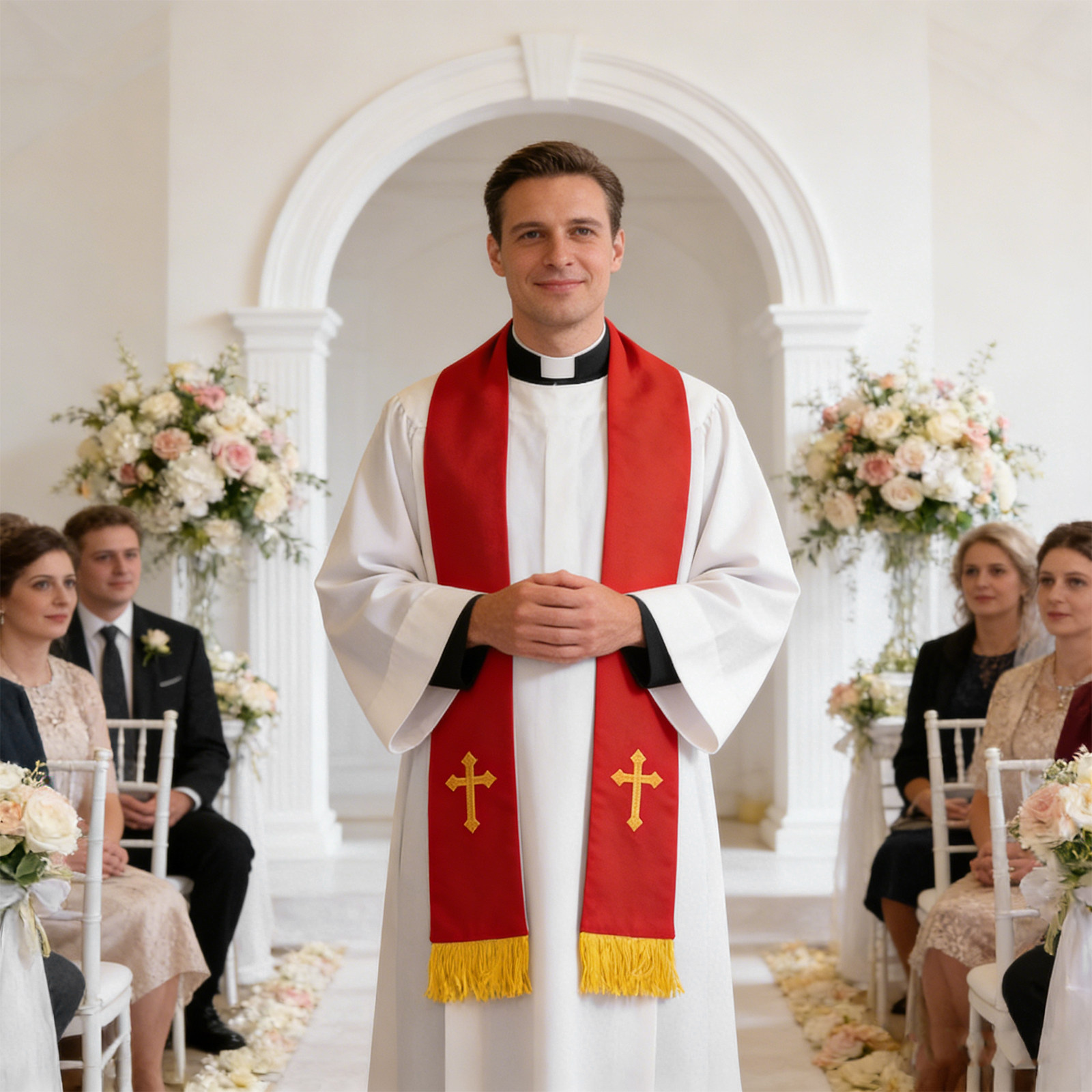 Reversible Clergy Stole Embroi - Stole Wedding Shawl 评论和价格